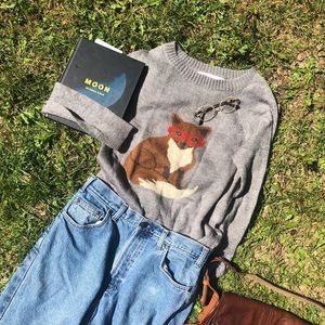 Fox crew neck sweater  🦊